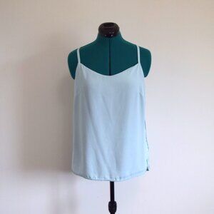 Light Sky Blue Flowy Tank Top